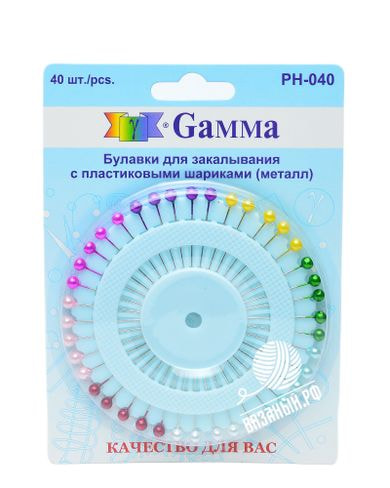 Принадлежности для вязания Gamma Булавки для закалывания Gamma Ромашка РН-040, 40 шт