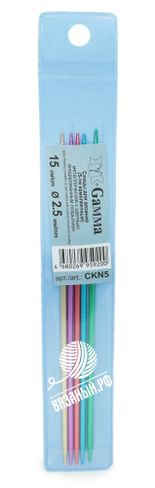 Спицы Gamma Спицы чулочные Gamma CKN5, алюминий, цветные