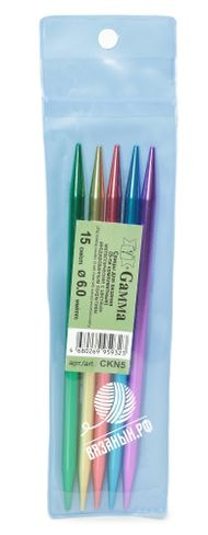 Спицы Gamma Спицы чулочные Gamma CKN5, алюминий, цветные