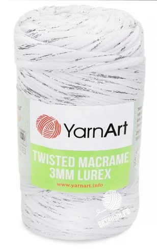 YarnArt Twisted Macrame 3 MM Lurex
