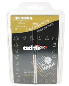 Спицы дополнительные AddiClick Novel Lace Short кубические