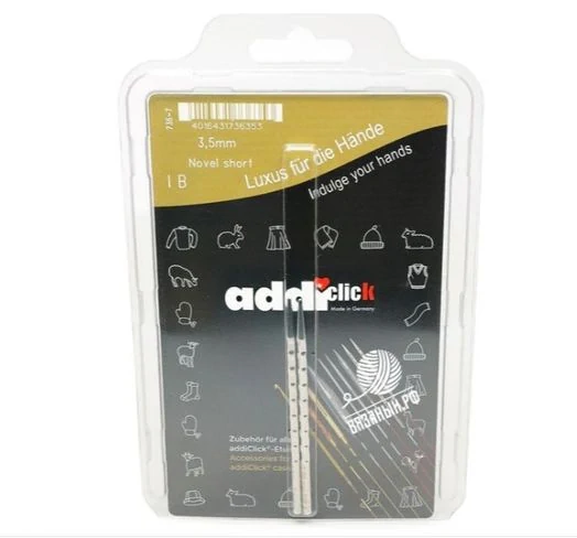 Addi Дополнительные кубические спицы AddiClick Novel Lace Short, 3,5 мм