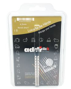 Спицы дополнительные AddiClick Novel Lace Short кубические