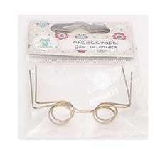 Очки декоративные, металл без стекла, 44 мм