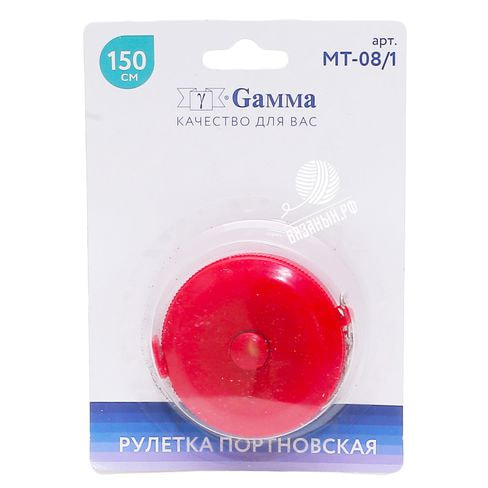 Принадлежности для вязания Gamma Рулетка Gamma MT-08/1 портновская, 150 см