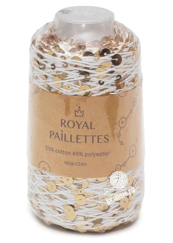 Wool Sea Royal Paillettes