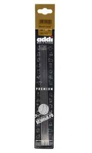 Addi Спицы чулочные AddiSteel, стальные, 1,25 мм, 20 см