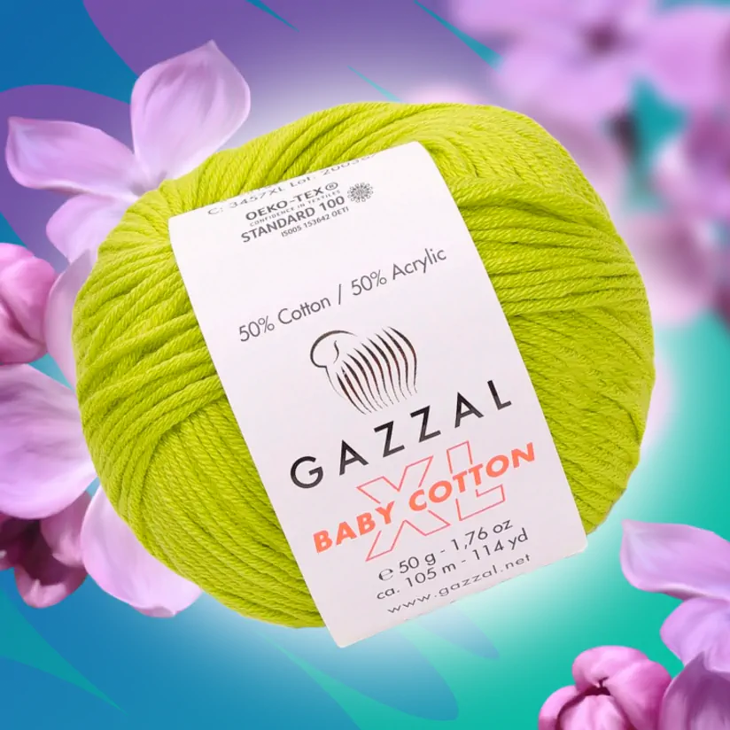 Пряжа Gazzal Baby cotton XL – купить по самой низкой цене: 125 руб. винтернет-магазине Вязаный.рф